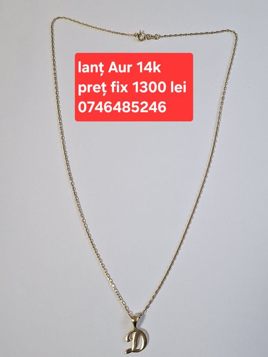 Lanț Aur 14k  nu trimit prin curier