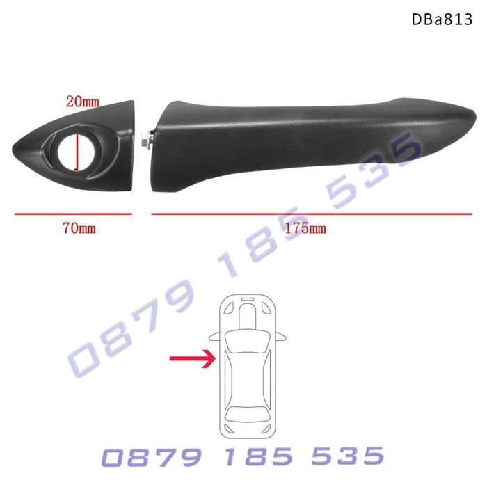 Външна дръжка шофьорска врата ключалка BMW X5 E53 бмв х5 е53