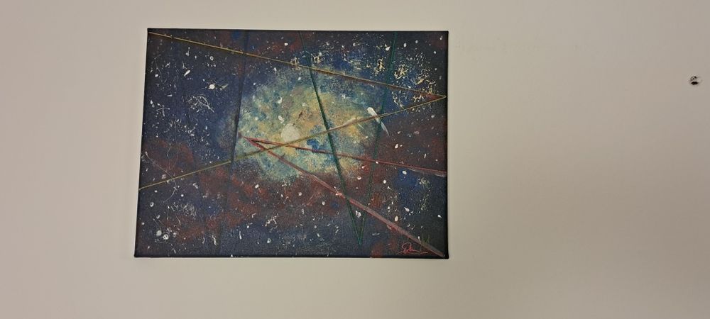 Tablouri abstracte pictate manual