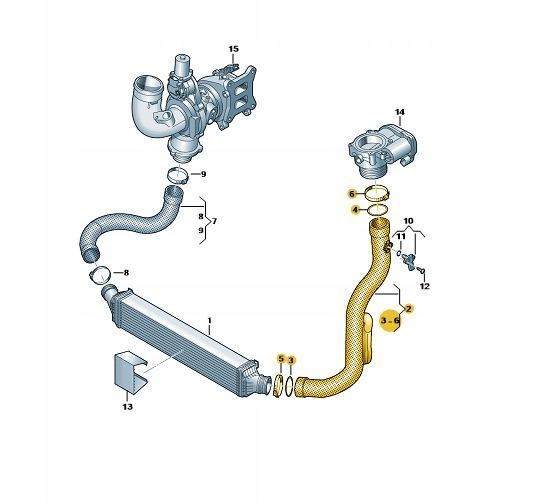 Furtun filtru aer Audi Q5 2016-2025, 2.0 Tfsi, Material: Plastic, OE 80A145673A, SRLine