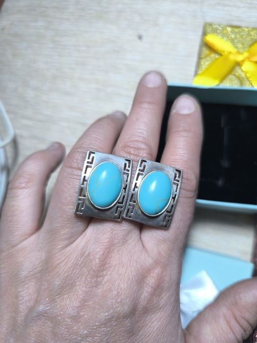 Серебро с полудрагоценными камнями