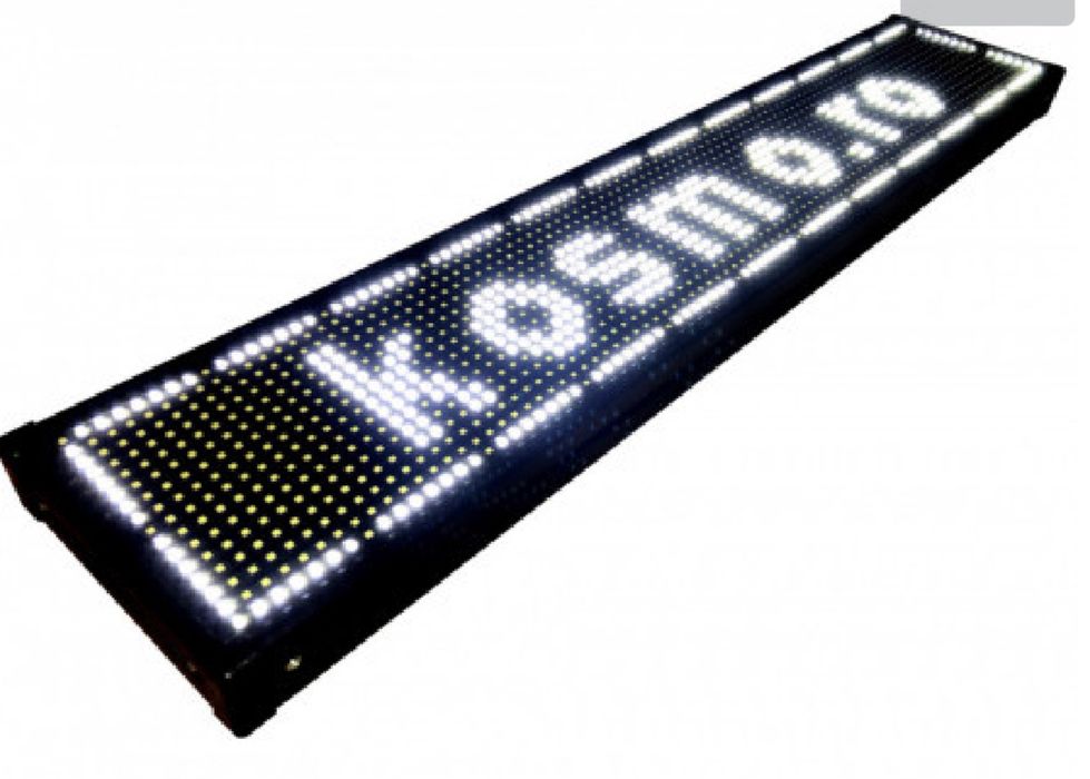 Firma reclama luminoasa LED 100x20 CM Exterior, Programare aplicatie