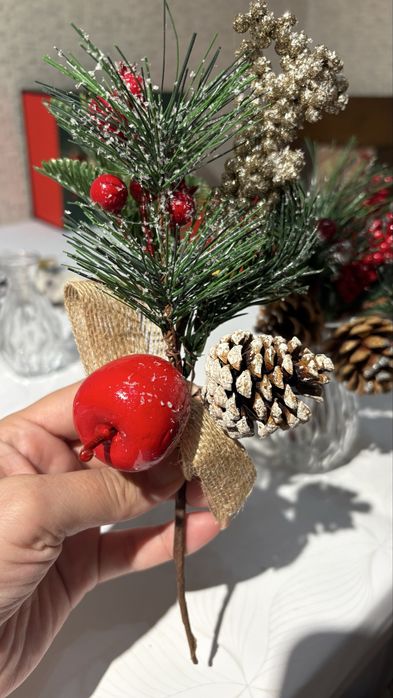 Мини ваза с цветами