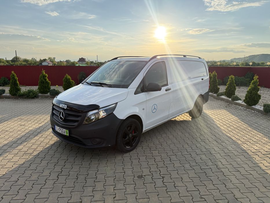 MERCEDES VITO LUNG 163 cai EURO 6 Clima Pilot Full Senzori Navigatie Color km reali Volan Piele+comenzi fara rugina recent adusa din Germania ZOLL