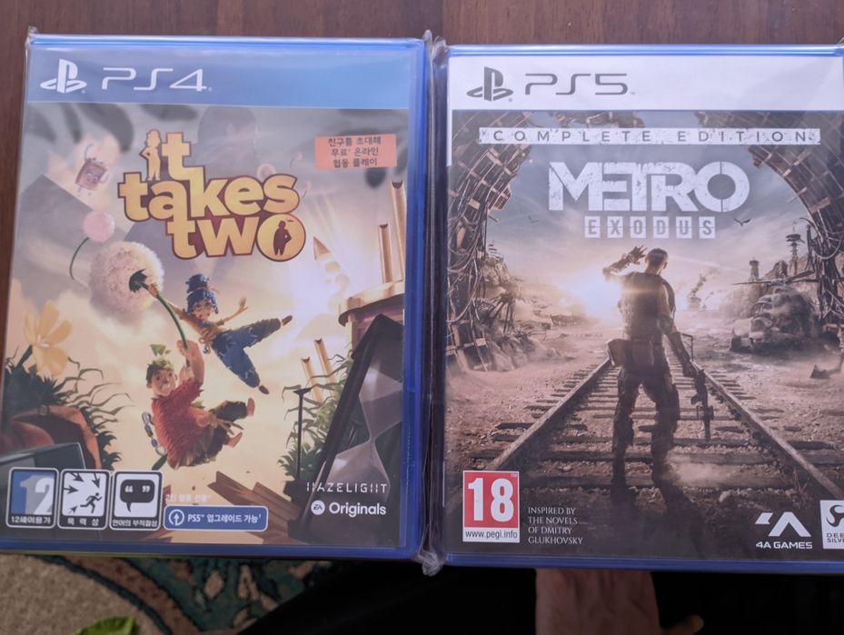 Продам оригинальные, почти новые, запакованные диски на PS4/PS5