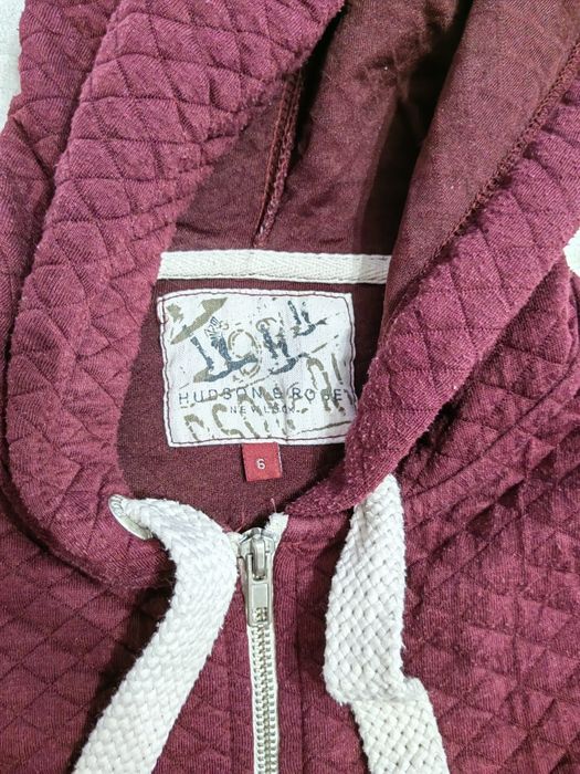 Горнище с цип цвят бордо