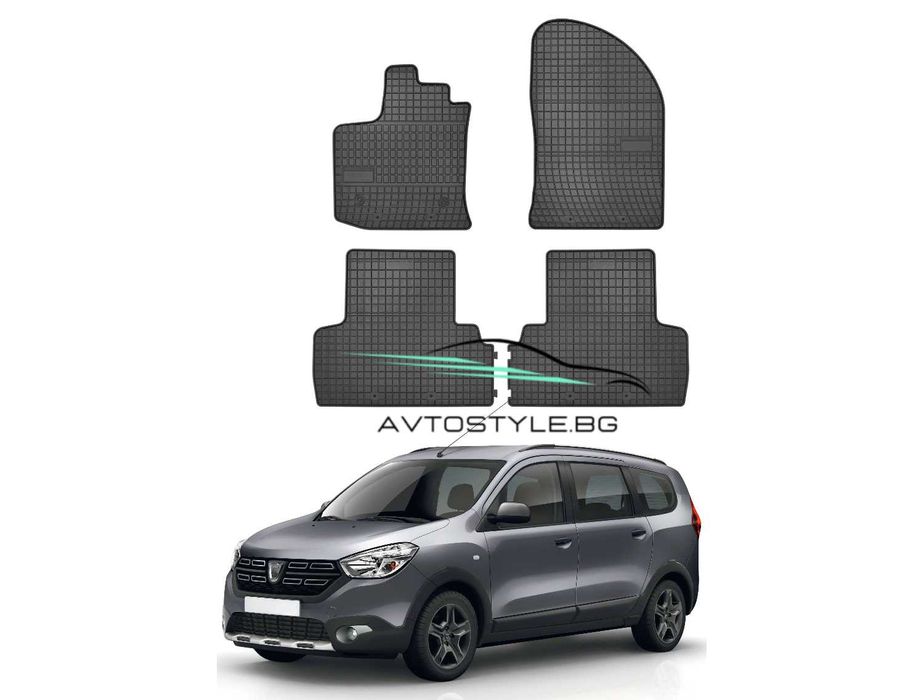 Гумени стелки зa Dacia Lodgy 2012-2022 г., Frogum - El Toro
