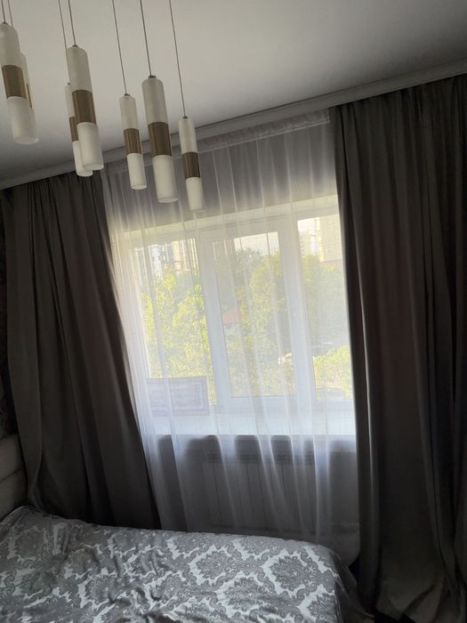Шторы плотные и тюль