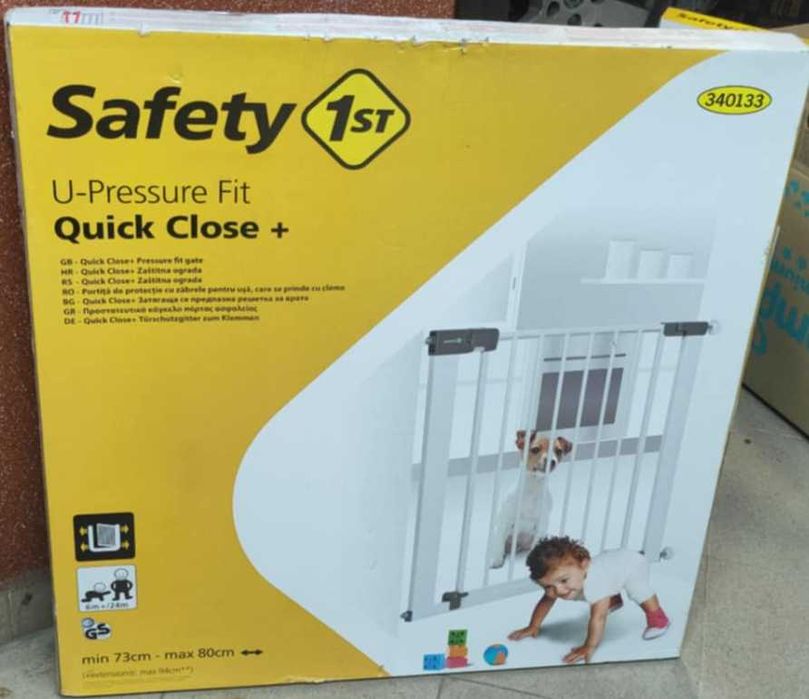 Safety 1st Универсална метална преграда за врата 73-80 cm.