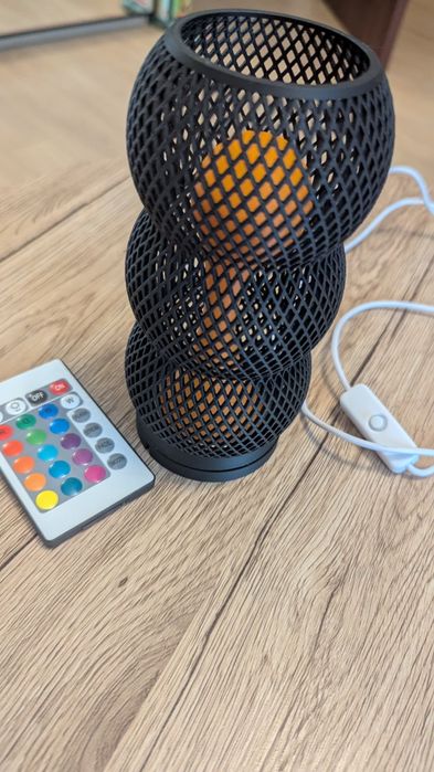 Vand lampa USB neagra