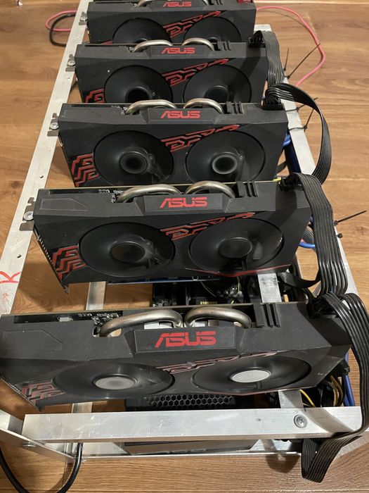 Mining rig ASUS RX570 4gb crypto / майнинг риг / копачка /