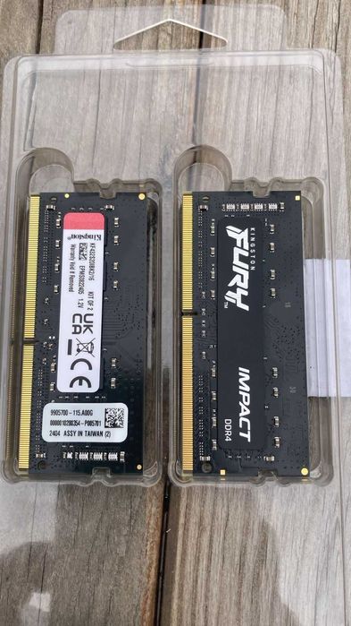 DDR4 sodimm Kingston Fury Impact KF432S20IBK2/16 8 Гб (1x8GB) 3200Mhz