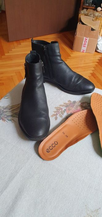 Ghete piele naturala Ecco 36/36,5