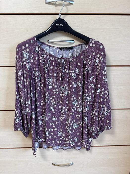 bluză florală cu mâneci trei sferturi Sense