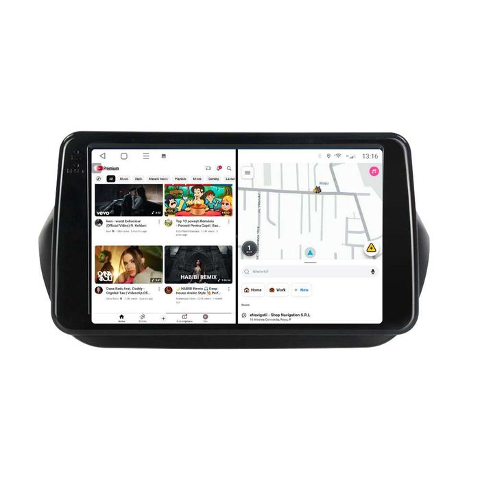 Navigatie Android 14 Citroen NEMO BIPPER QUBO Waze CarPlay + CAMERA