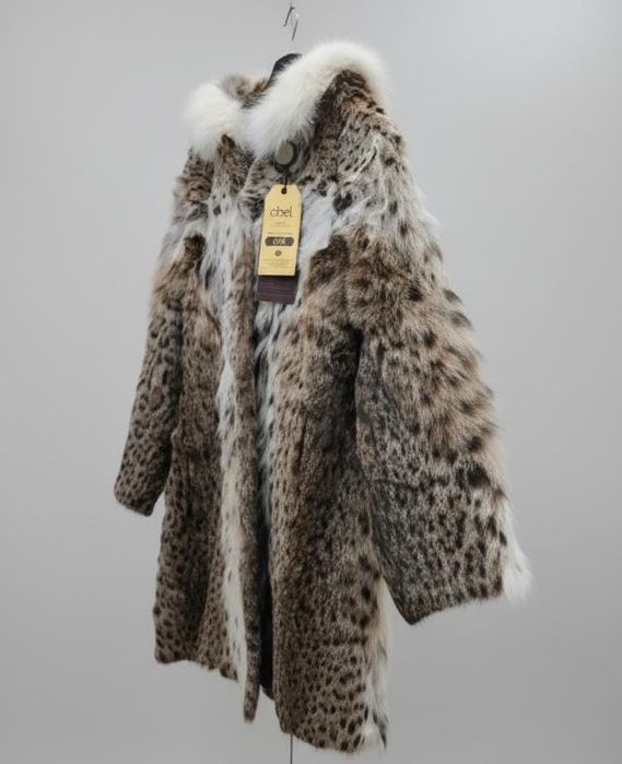 Шуба натуральная рысь.