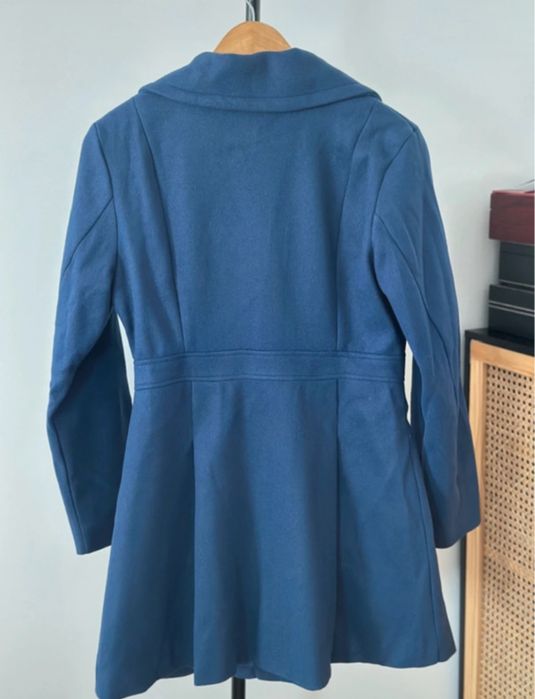 Palton dama bleumarin