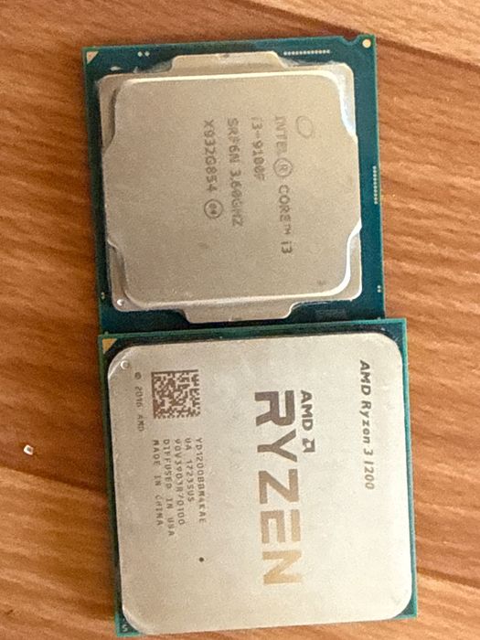 Продам I3 9100f и Amd ryzen 3 1200