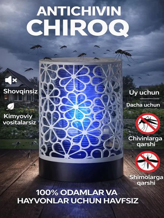 Chivin va hasharotlarga qarshi elektr lampa