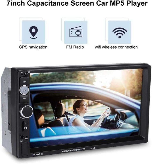 CAR MP5 PLAYERl 2DIN,TouchScreen,Telecomanda,MirrorLink, Bluetooth,nou