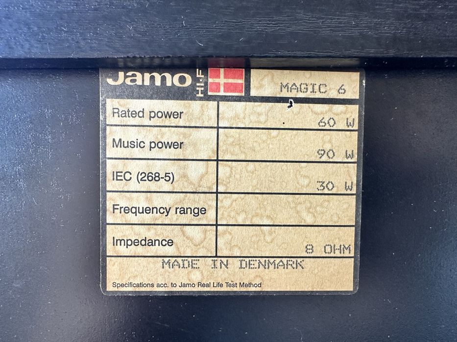Set boxe Jamo Vintage – Jamo Magic 6 + Jamo Satellite | Made in Denmark | Sunet Hi-Fi