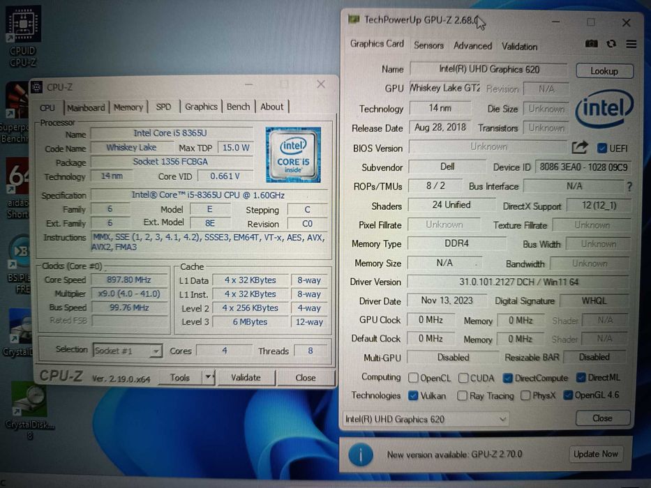 Placa baza laptop Dell Latitude 14 5410, gen 8, Core i5 8365u, video Intel UHD 620