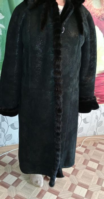 Дублёнка обделаная норкой