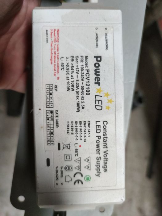 Sursa in comutatie led 12v 100w-200w camere supraveghere/transformator