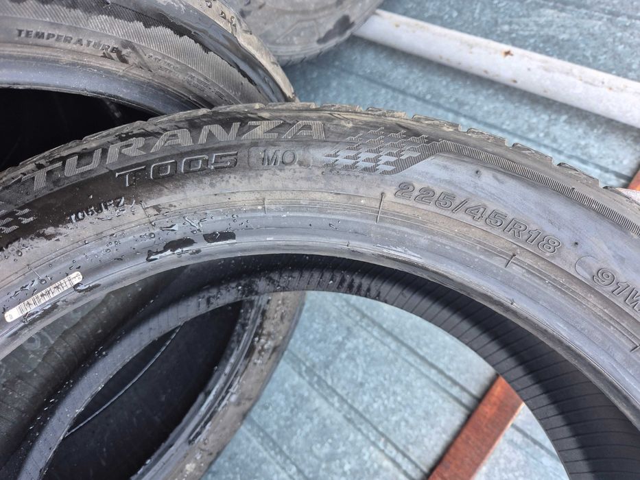 4 Anvelope de VARA - 225/45/18 - Bridgestone - Stare F BUNA DOT 2020