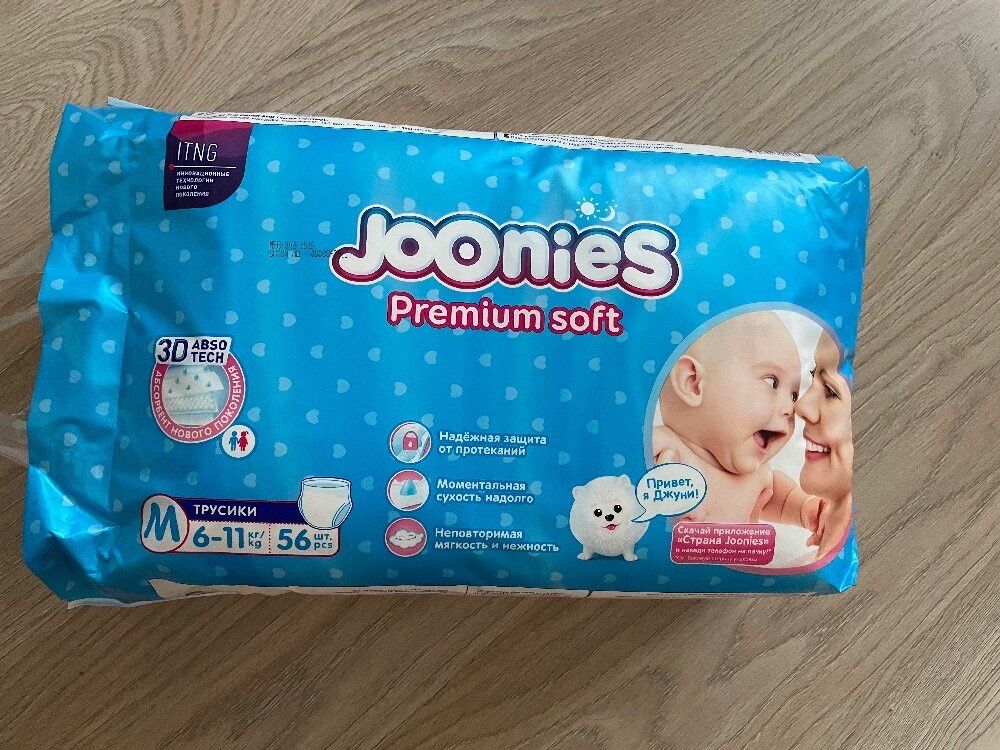 Joonies premium soft m. Joonies Premium Soft 6-11 кг m. Джунис премиум подгузники-трусики. Подгузники Джунис премиум софт.