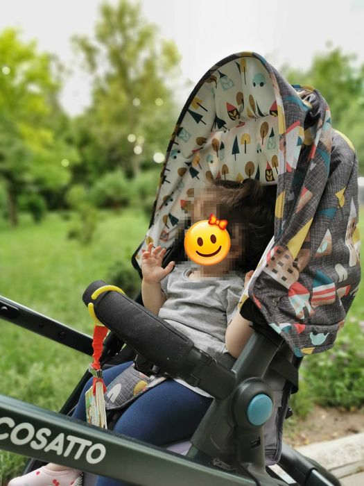 Sistem Cosatto 3 în 1 cu bază ISOFIX - Cărucior + Landou + Scoică