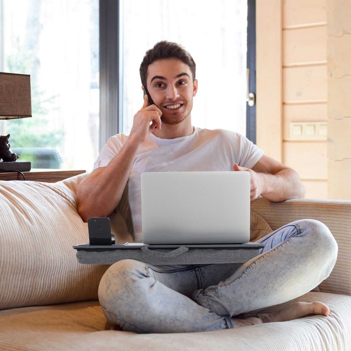 Suport laptop cu mouse pad pentru pat si canapea, perna anti-alunecare