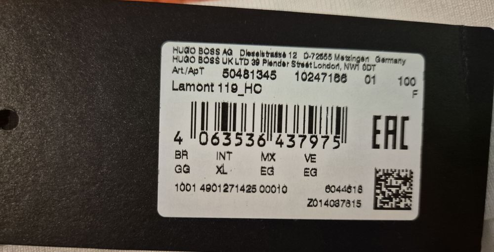 Pret ocazie Pantaloni Hugo Boss xl original noi cu etichetă