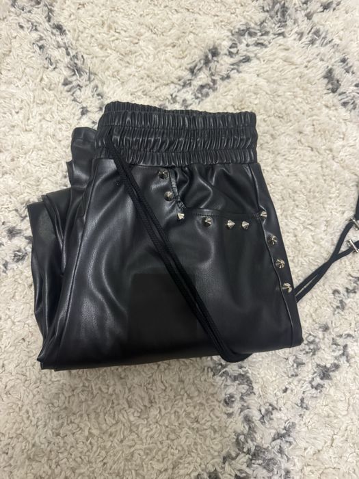 Pantaloni young rich white