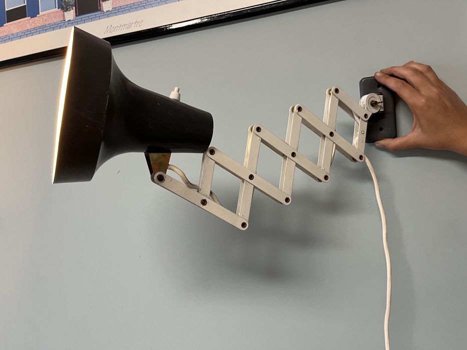 Стенна ножична лампа / ANVIA / 60-те