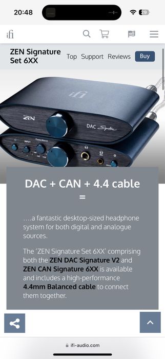 IFI ZEN Dac + Amp set Signature 6XX