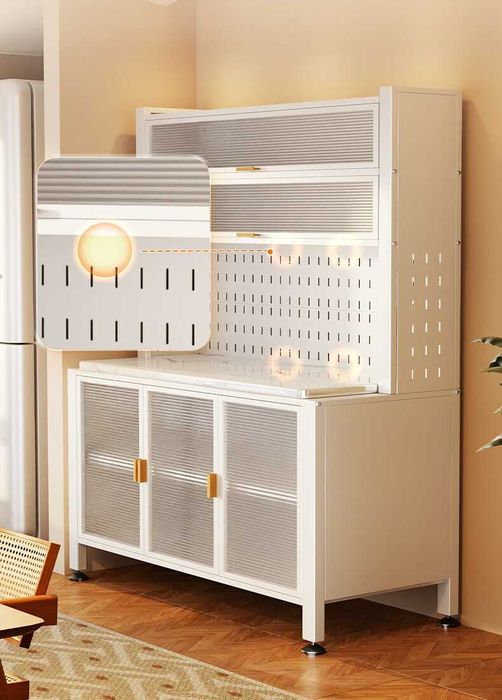 Кухонный универсальный шкаф для посуды и техники