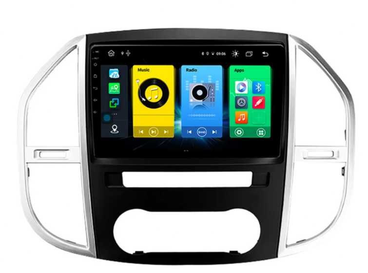 9-инчова мултимедия за Mercedes Vito W447 (2014–2021) + Подарък камера