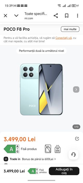 Vând Xiaomi Poco F8 Pro full box