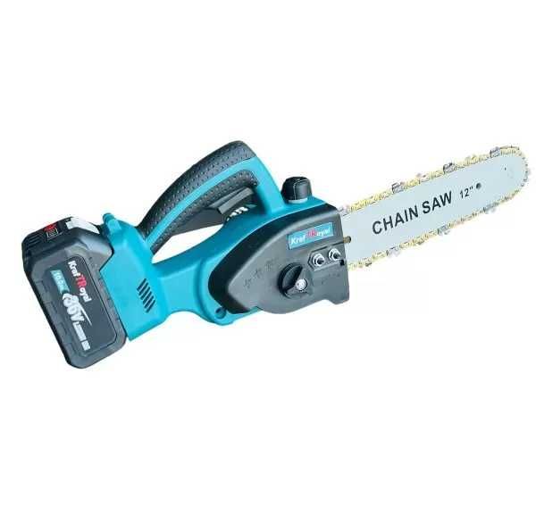 Акумулаторна резачка 25/30 см шина 2х 36V/8Ah батерии+2 златни вериги