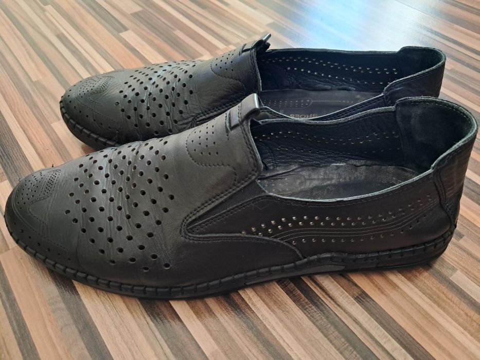 Shoes din piele neagră