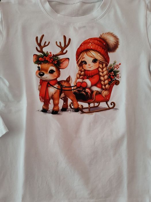 Детски Коледни блузи 128 см. Българско производство. Обща Цена 40 лв.