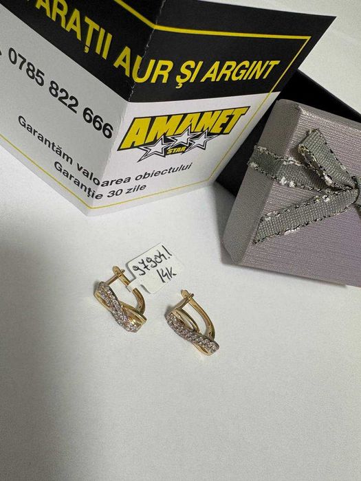 Cercei Aur 14K 2.68gr (cdc)StarAmanet