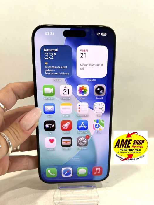 iPhone 15 Pro Max, 256GB, garantie, Black Titanium!