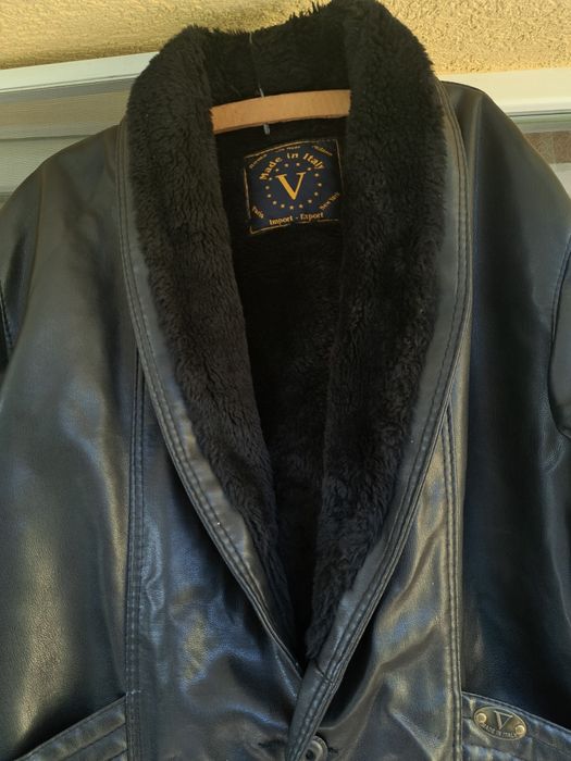 Haină bărbați din piele naturală 100%  NOU!Shearling (XL)