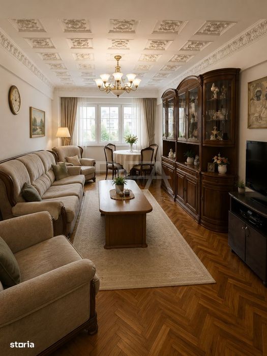 4 camere Chisinau decomandat,centrala,et. 5,an 1981,105 mp