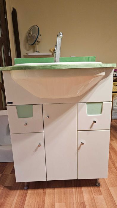 Mobilier baie Martplast MDF + lavoar + baterie