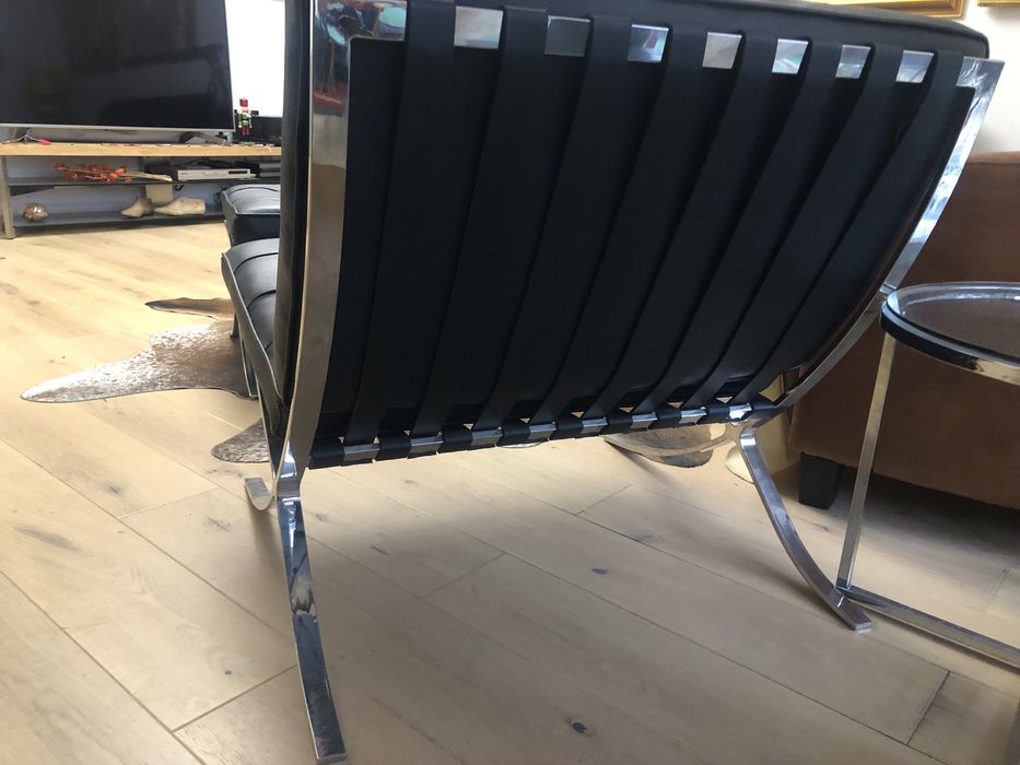 Set BARCELONA,piele+chrome,design  KNOLL :