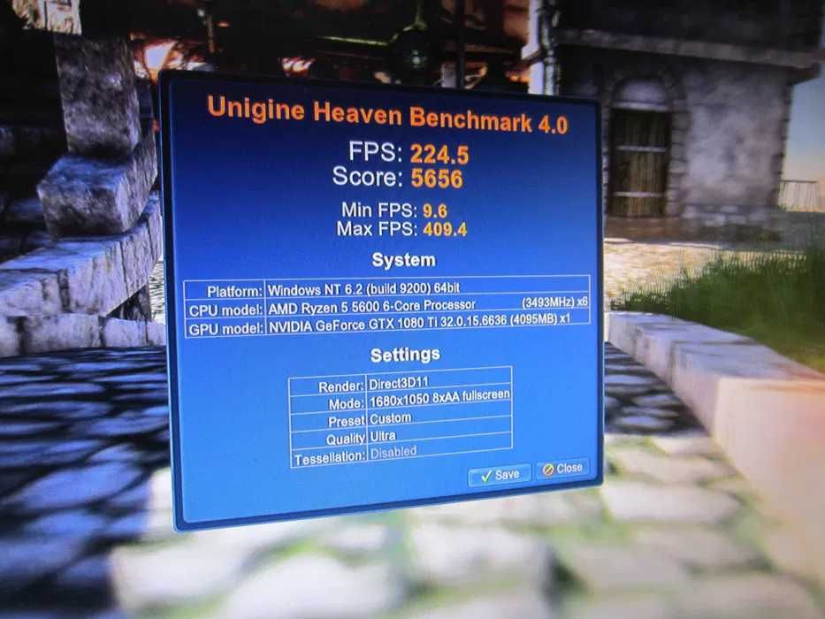 Компютър Ryzen 5 5600 / EVGA GTX 1080 Ti SC2 / 16GB RAM / SSD+HDD