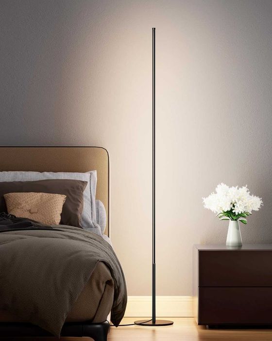 Lampa LED de podea EDISHINE, dimabila, 147 cm, lumina calda 3000K – noua